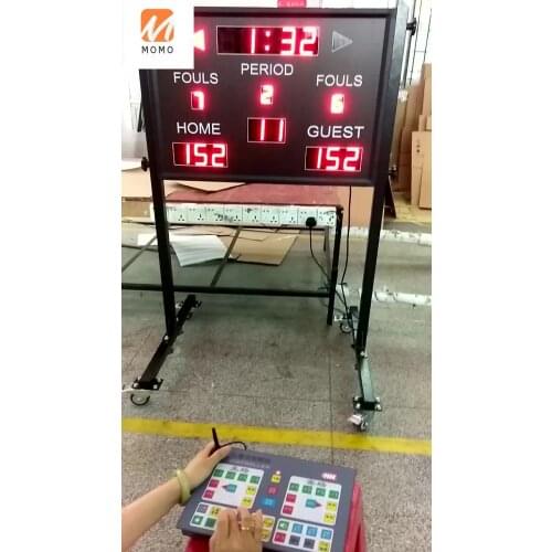 Indoor outdoor basketball portable digital led score board with remote control