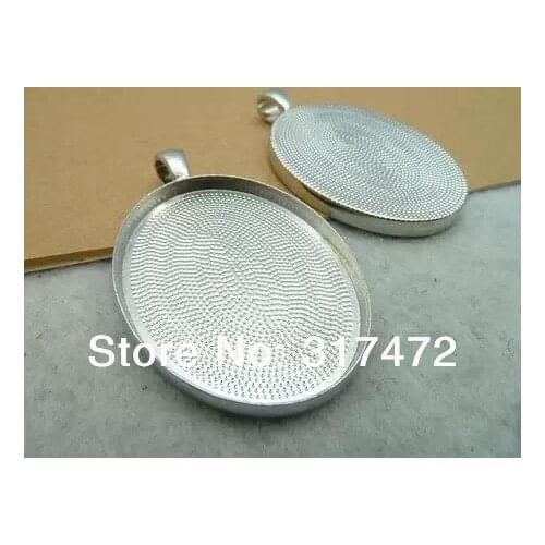 Free shipping!!! Simple white K 30 x 40 mm pendant base DIY accessories to restore ancient ways Cabochon Setting