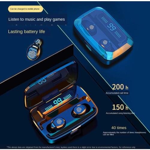 Amoi F9 wireless Bluetooth headset 5.0 power display mini in-ear movement TWS Bluetooth headset one generation