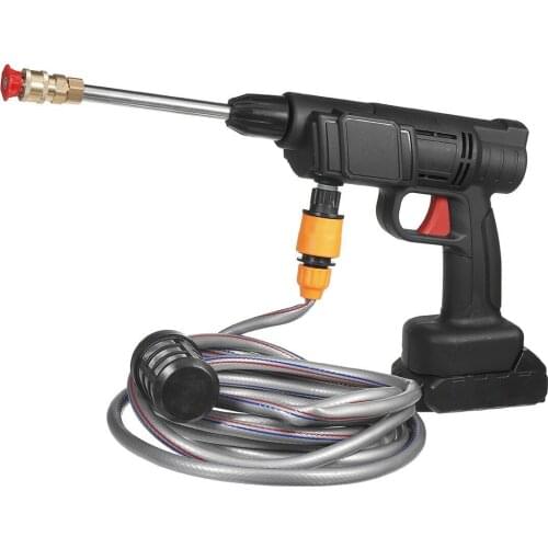 24V 5000mAh Cordless High Pressure Washer Portable Car Cleaner Water Guns Car Washing Maching W/ None/1/2 Battery