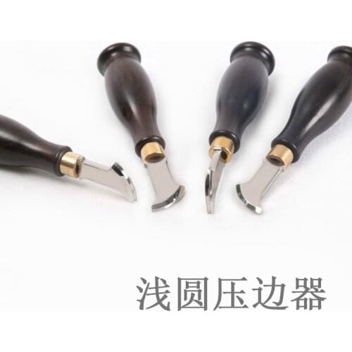 DIY Leather Craft Wire Feeder Slotting Device Pressing Edge Pressing Tool for Edge Shallow Circular Pressure Side Cut Diamond