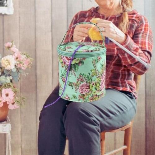 Home Daily Storage Bag Wool Yarn Crochet Sewing Needle Handbag Weaving Tool Tote