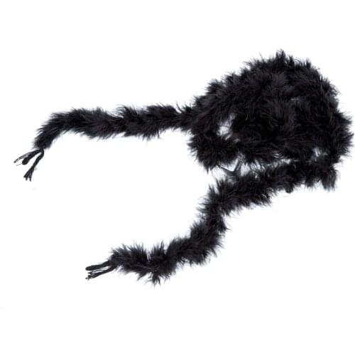 6 foot marabou feather boa for Diva Night Tea Party Wedding - Black
