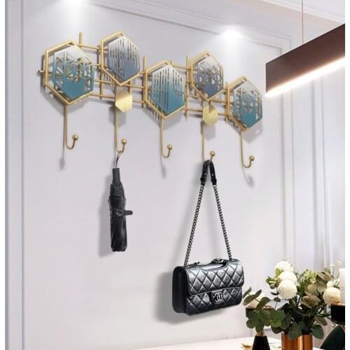 Nordic style creative door coat hook hang porch rack modern personality coat hook rack fashion metal hooks shower curtain hooks