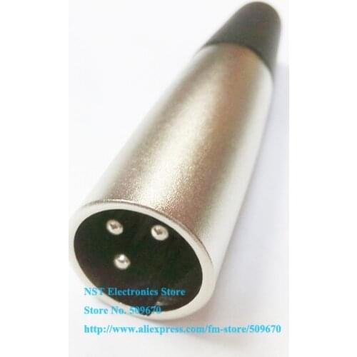 Microphone Patch XLR Male 3-pin Plug Connector/Free Shipping/2PCS