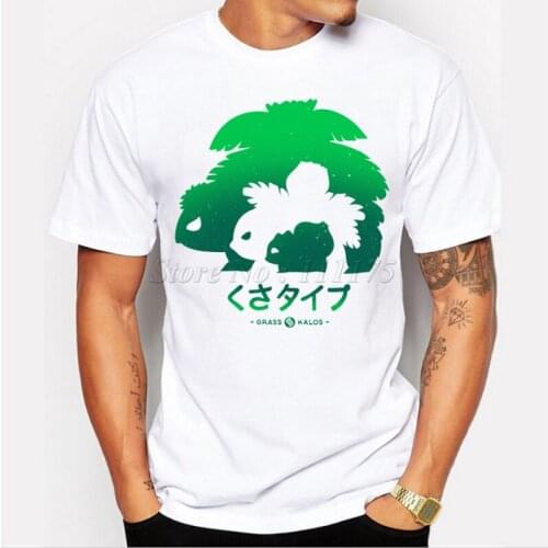 2019 Mega Grass Printed Mens T shirt Cool Tops Short Sleeve Fashion Tees