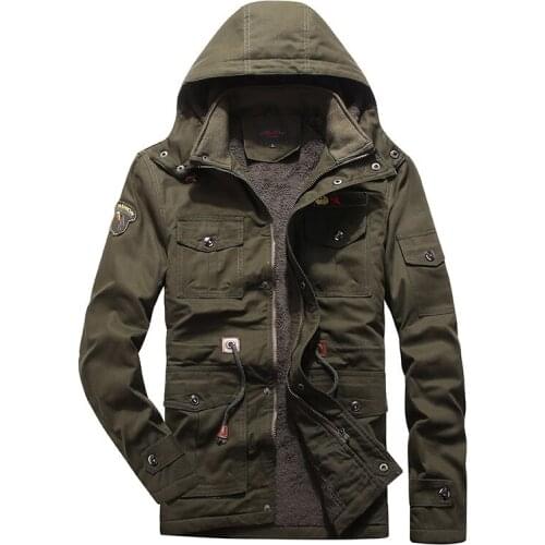 Mens Windbreaker Winter Jacket Parkas Coat Men Fleece Thick Warm Hooded Jackets Casual Quality Mens Long Coat Brand Clothing