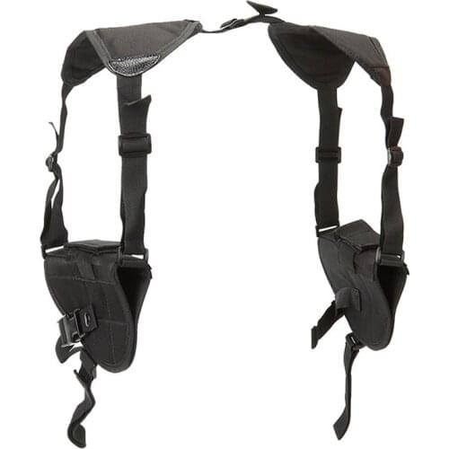 Tactical Cross Draw Double Shoulder Pistol Nylon Gun Chest Holster Concealment Glock 17 Holster Chest Holster For G2C Makarov