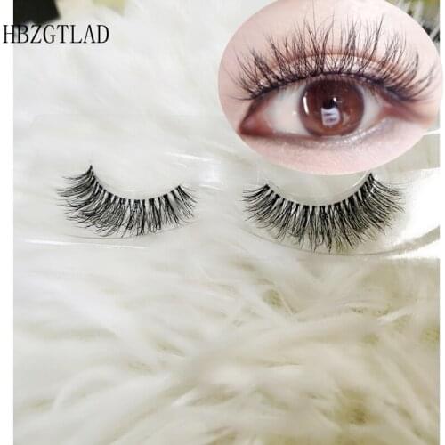 NEW 1pair Lashes 3D Mink Strip Lash Reusable False Eyelashes Crisscross Dramatic Lashes Lightweight Invisible Band Eye Lashes