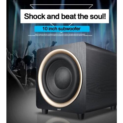 KYYSLB 80-150W 4-8ohm SA-900 Passive 10-inch Audio Subwoofer Home Home Theater Subwoofer Wooden Speaker Subwoofer