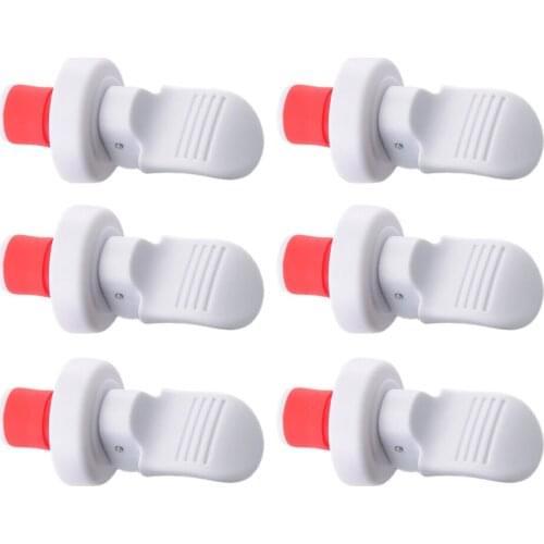 Beer Wine Vacuum Wine Stopper Champagne Plastic Rubber 6Pcs Plug Freshness Tools 6pcs 7x3.2cm Seal Cap Bar Cork