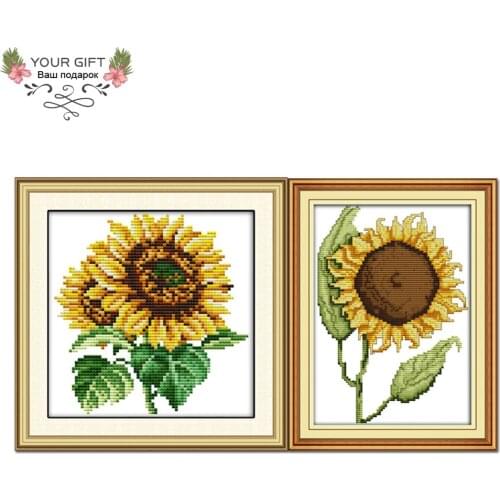 Your Gift H718H719 14CT 11CT Counted and Stamped Home Decor The Sunflower Needlework Needlepoint Cross Stitch kits