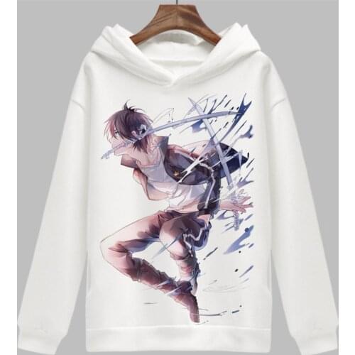 Noragami Cosplay Hoodies Yato Yukine Iki Hiyori Cartoon Print Hoodie Winter Autumn Fleece Sweatshirts Casual Pullover Costume
