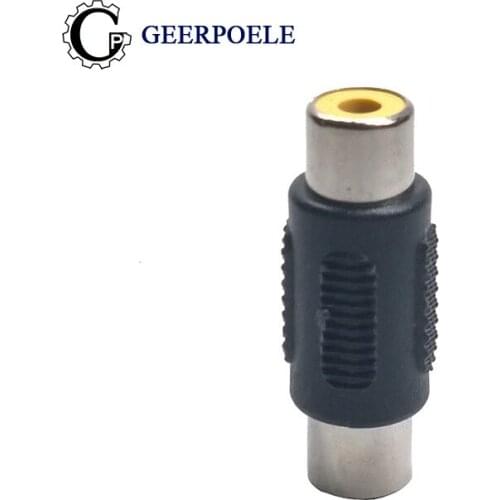 10 pcs/lot RCA Female to Female AV Audio Connectors Plastic Housing Stereo Plug Channel Dual Connector DIY