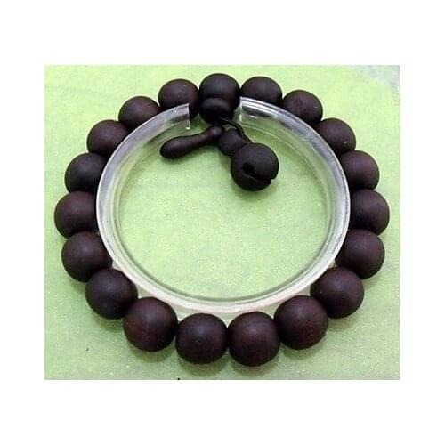 12mm Roast Peach Wood beads Tibetan Buddhism Bracelet