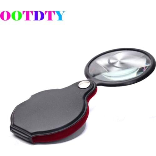 2020 New Mini Pocket 6X 58mm Folding Jewelry Magnifier Magnifying Eye Loupe Glass Lens