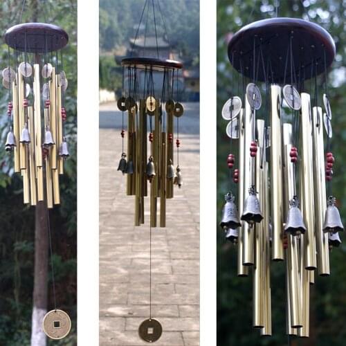 Wood Metal Retro Antirust Wind Chime Bell Garden Balcony Indoor Outdoor Decor wind chime room decoration dream catcher roomdecor
