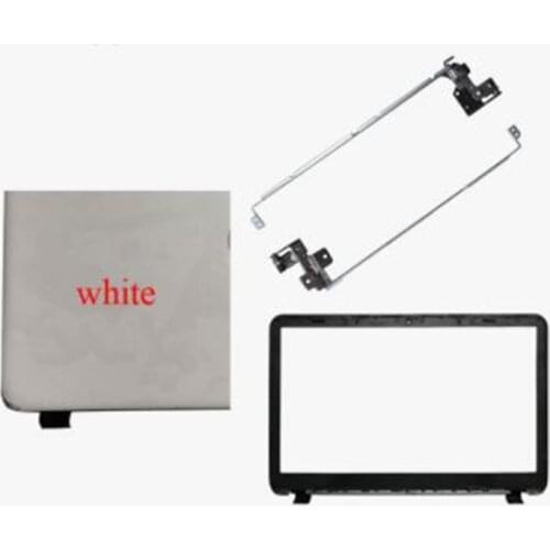 For HP 250 255 256 G3 15-G 15-R 15-T 15-H Laptop Top LCD Back Cover/LCD Bezel Screen Cover Front Frame/Hinges WHITE