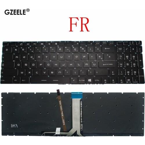 French backlit FR Keyboard For MSI GT62 GT72 GE62 GE72 GS60 GS70 GL62 GL72 GP62 GT72S CX62 GL63 GL73 GS72V FR AZERTY Clavier