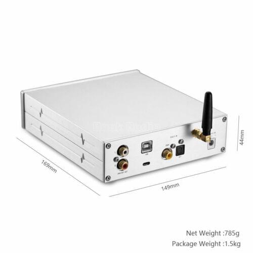 HiFi ES9038Q2M DAC Bluetooth 5.0 USB XMOS Audio Decoder Stereo DSD512 APTX HD