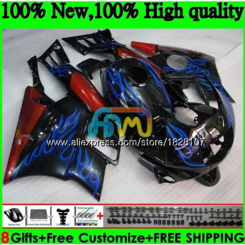 Kit +Tank For HONDA CBR600FS CBR 600F3 95 96 Blue flames 97 98 3BS.94 CBR 600 FS CBR600 F3 CBR600F3 1995 1996 1997 1998 Fairing