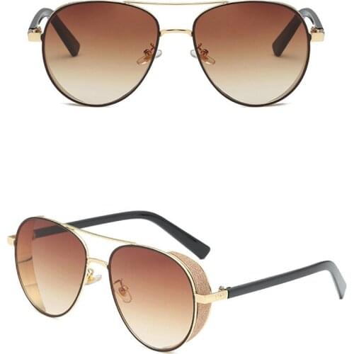 Fashion Wholesale Promotion Sunglasses UV400 Print Custom Logo Women Men Metal Sun Glasses