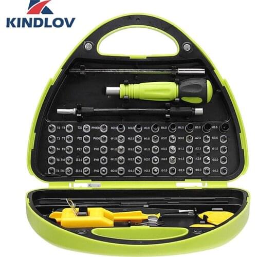 KINDLOV Screwdriver Set CR-V 67 In 1 Precision Destornillador Kit Magnetic Torx Hex Angle Phillips Screw Driver Bit Hand Tools