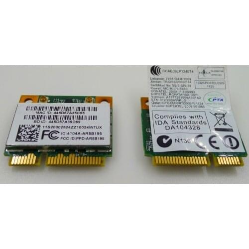 Wholesale Original New Wireless Card AR5B195 AR9285 3.0 For Bluetooth-compatible 802.11b/g/n Half Mini PCI-E For IBM For LENOVO