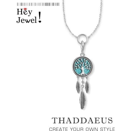 Charm Necklace Dreamcatcher Tree,2020 Summer Brand New Boho-chic Style Fashion Jewelry Europe 925 Sterling Silver Gift For Women