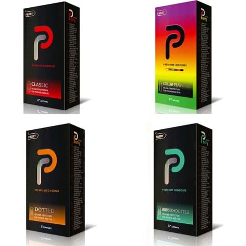 PARRY CONDOMS 12PCS The Latest Skin-friendly Multi-style Large Oil Condom Fruit Scented Condom Safe mens condoms