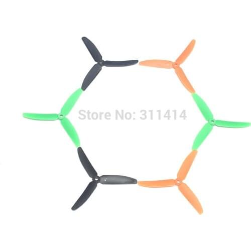 4 Pairs/8pcs 5030 5*3 3-Blade Prop CW CCW ABS Propeller 3 Blade Propel For RC QAV 250 F330 As Gemfan RC Quadcopter Part