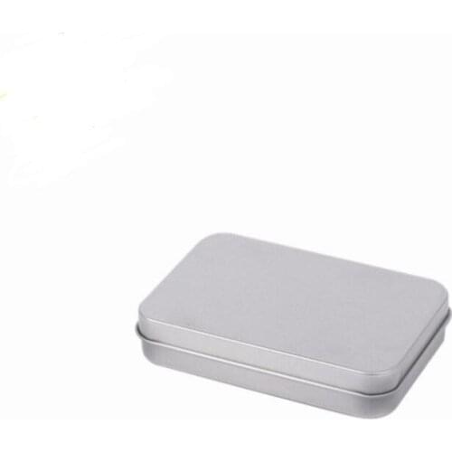 Rectangular Hinged Containers With Lid Metal Mini Empty Tin Box Wear Resistant Storage Organizer Hot Sale LX6200