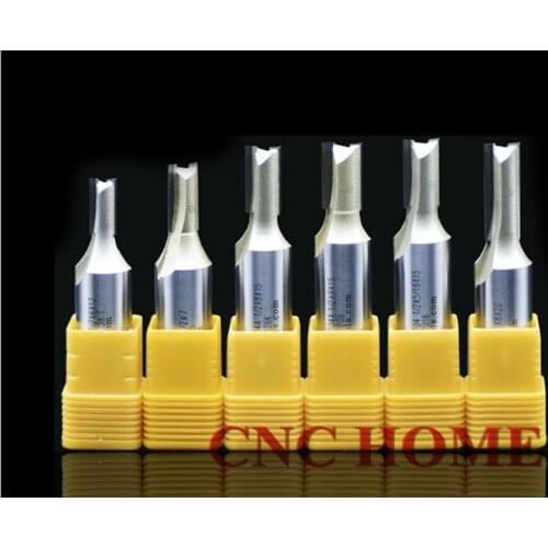 Arden 6mm & 12mm Shank Straight Flush Trimmer Template Bit Slotting Cutting Knife Short Flute Wood Milling Cutter CNC Router Bit