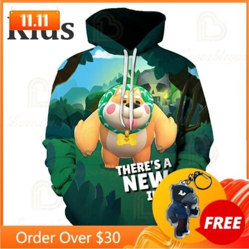 Games Kids Hoodies Leon Shooting Game 3D Print Hoodie Sweatshirt Boys Girls Harajuku Cartoon Star, Jacket Tops Teen Clothes