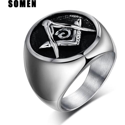 SOMEN TUNGSTEN Punk Rings For Men