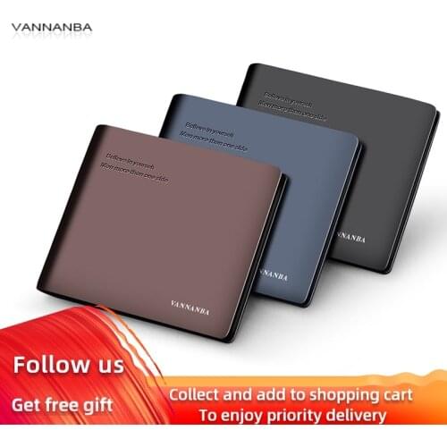 Slim Wallet for Men Luxury Brand Genuine Leather Minimalist High Quality Coin Purse Casual Note Compartments