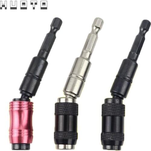 Screwdriver Bit Holder Adjustable Direction 20 Degree Angle Magnetic Screwdriver Extension Rod for 1/4'' Hex Shank Screw Bit