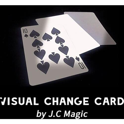 Visual Change Card by J.C Magic Card Magic Tricks Playing Card Change Poker Close Up Street Illusion Gimmick Magic Card Deck