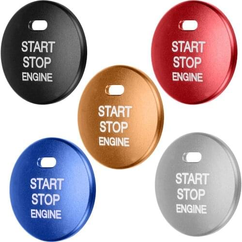 VODOOL 4 Colors Aluminum Car Engine Start Stop Push Button Cap Cover Trim for Mazda 3 Axela CX-3 CX-4 CX-5