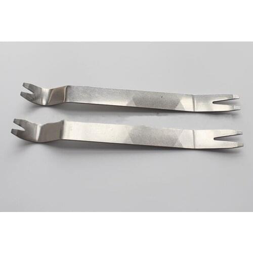 1PC Stainless Steel Metal Car Pry Tool Auto Trim Removal Tool Door Panel Clip Removal for Vehicle Dash Radio Audio Installer