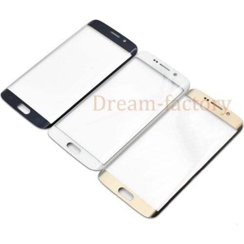 50pcs DHL Front Outer Touch Screen Glass Lens Replacement for Samsung Galaxy S6 Edge G925 G925F