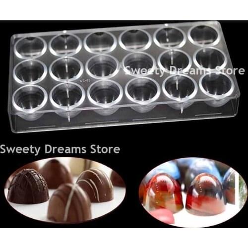 Polycarbonate Big Cone Chocolate Mold Polycarbonate Half Egg Bullet Candy DIY Mould Plastic Baking Mold Confectionery Tools