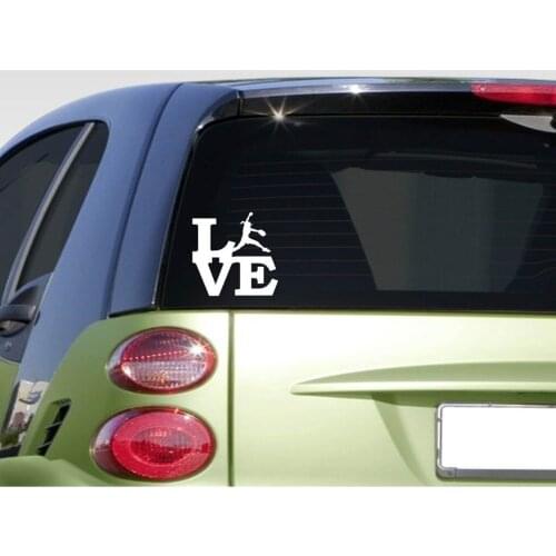 Softball love 6" sticker decal car decal fastpitch catcher bat helmet window Sticker