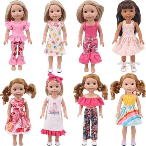 Doll Dress Skirts For 14.5 inch Wellied Wished Camille Ashlyn Kendall Emerson 38-40Cm Nancy American Doll Generation Toy DIY