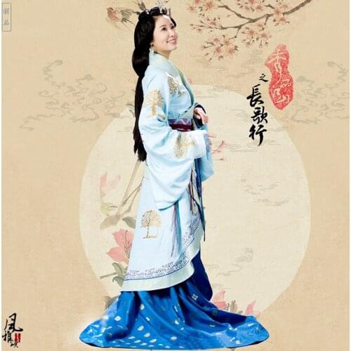3 Designs Traditional Princess Hanfu for TV Play Chang Ge Xing of Great Country Empress Yin Lihua Drama Costume Stage Hanfu