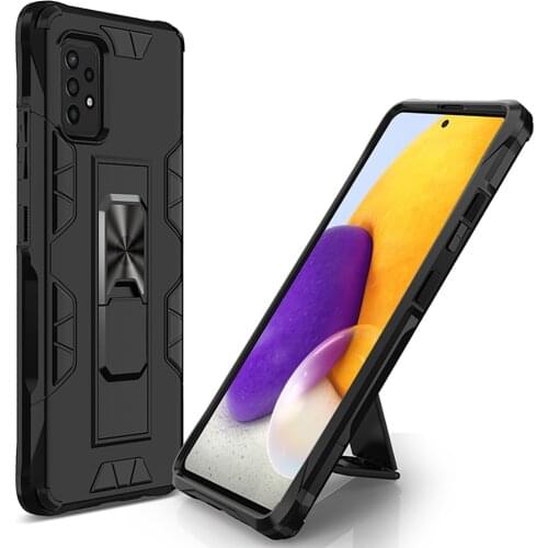 For Samsung Galaxy A52 A72 Case Hard PC With Stand Armor Hybrid shockproof protective back cover for Samsung A02S A12 A32 A42