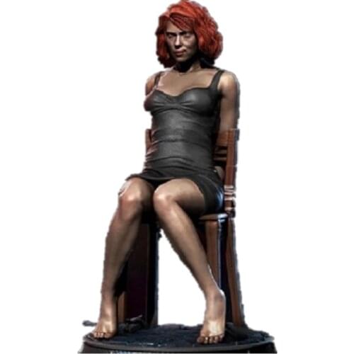 1/6 24cm 3D Printing Garage Kit GK Model Black Widow Action Figure Unpainted ,White-Film Collections for Painters A017