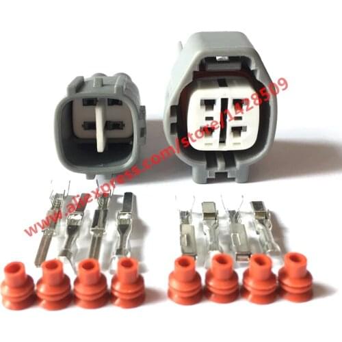 10 Sets 4 Pin 6189-0629/90980-11028 6188-0517/90980-11027 Auto Connector For Toyota 1JZ-GTE 2JZ-GTE O2 Sensor Bulkhead Connector