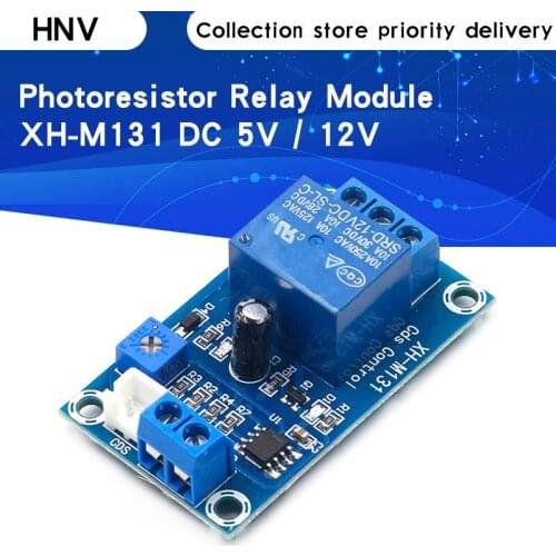 10PCS XH-M131 DC 5V 12V Light Control Switch Photoresistor Relay Module Detection Sensor 10A brightness Automatic Control Module