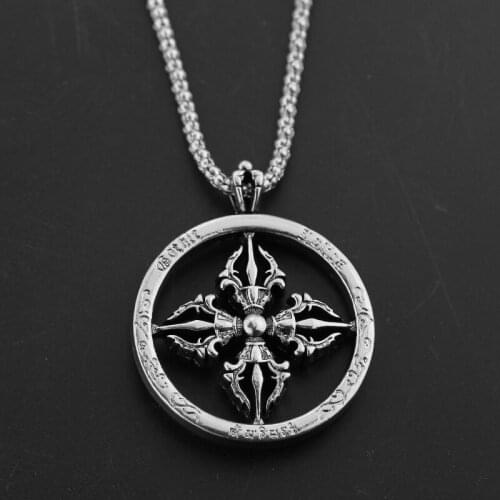 2018 Fashion Long Necklaces Cross Necklace Pendant Men Women Charm Necklaces Vintage Punk Gothic Erkek Kolye Hollow Jewelry